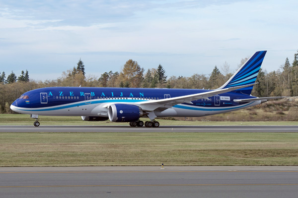 Azerbaijan Airlines takes delivery of its first Boeing 787-8