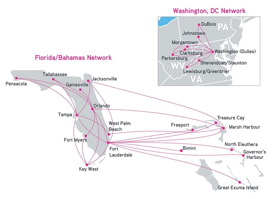 Silver Airways 12.2014 Route Map