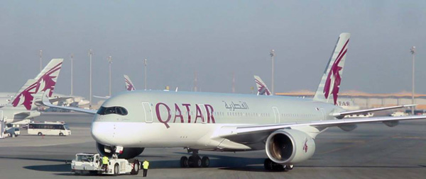 Qatar Airways operates the first revenue flight of the new Airbus