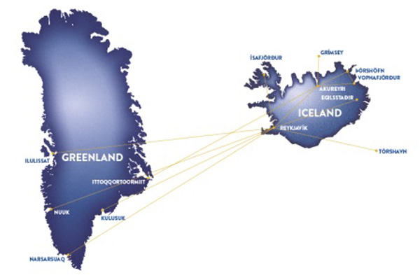 Air Iceland 3.2015 Route Map