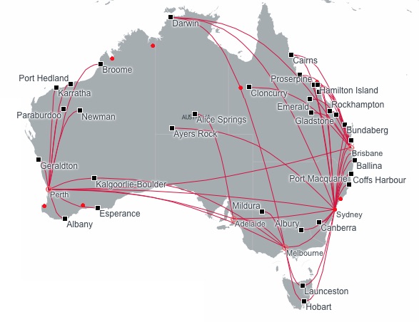 Virgin Australia 3.2015 Domestic Route Map