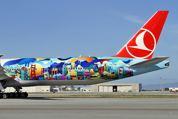 Turkish 777-300 TC-JJU (15-Tail-San Francisco) SFO (MDB)(LRW)