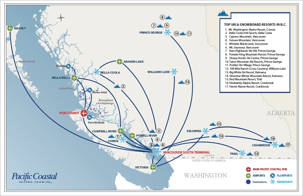 Pacific Coastal 8.2015 Route Map
